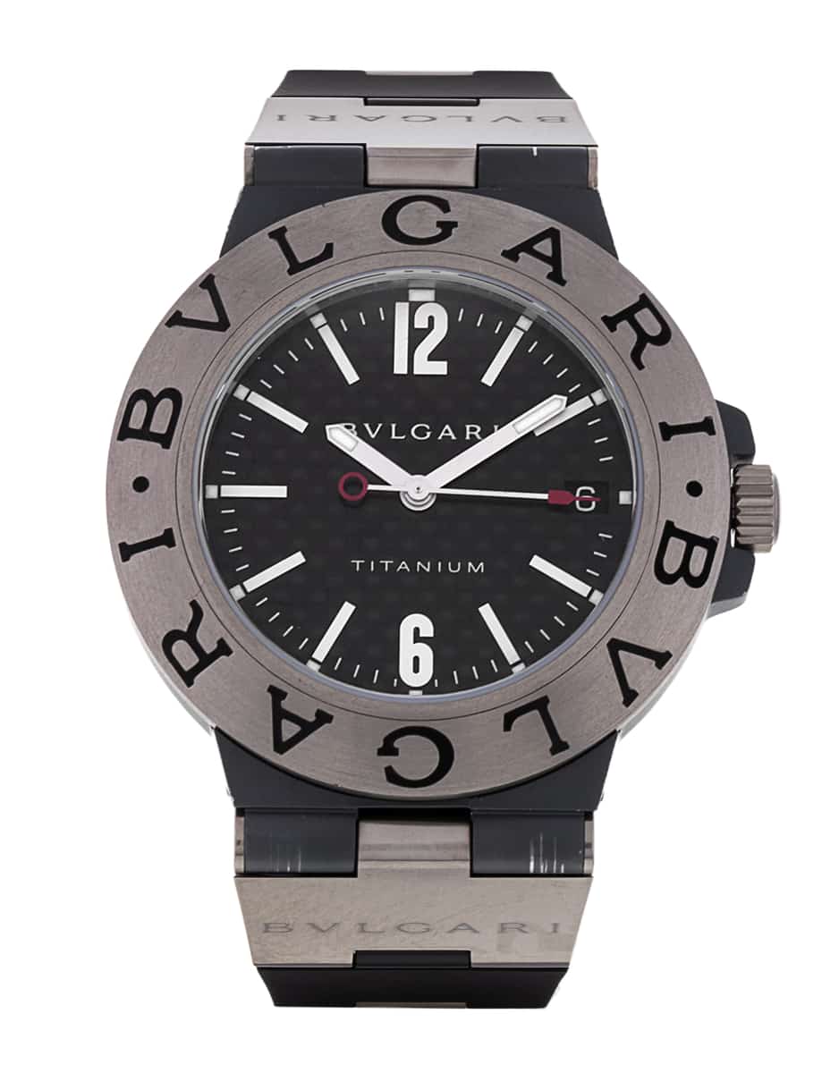 Pre Owned Bvlgari Diagono Titanium TI44BTAVTD SLN Watch